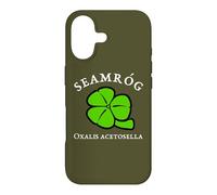 Green Black White Shamrock Saint Patrick's Day Floral Art Case for iPhone 17