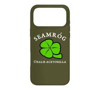 Green Black White Shamrock Saint Patrick's Day Floral Art Case for iPhone 17 Pro Max
