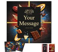Green & Black's Chocolate Gift Set Organic Chocolate Tasting Box, Personalised Gifts For Women & Mens Gift Set & Cards For Christmas, Birthday, Valentine, Mothers & Fathers Day - Suitable For Vegan