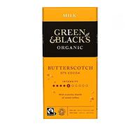 Green & Blacks | Milk Chocolate & Butterscotch | 15 X 90G