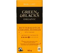 Green & Black's Organic Butterscotch Milk Chocolate Bar 90g - Creamy organic milk chocolate with treacly butterscotch