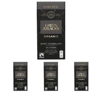 Green & Black's Organic Dark Chocolate Bars, 85% Cocoa, 90 g (Pack of 4)