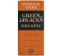 Green & Black's Organic Ginger Dark Chocolate Bar 90g - Richer and Creamier Taste (Original Milk Chocolate)