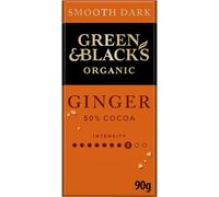 Green & Black's Organic Ginger Smooth Dark Chocolate Bar, 50% Cocoa, 100 g (Pack of 1)