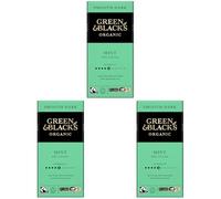 Green & Black's Organic Smooth Mint Chocolate Bar, 50% Cocoa, 90g (Pack of 3)
