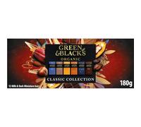 Green & Black's Organic Tasting Collection, Box of 12 Assorted Miniature Chocolate Bars, Perfect for Gifting, 180 g (Pack of 1)