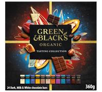 Green & Black's Organic Tasting Collection, Box of 24 Miniature Bars, 360 g