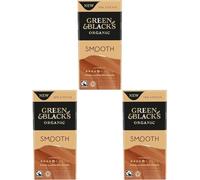 Green & Black's Organics Smooth Chocolate Bar, 50% Cocoa, 90g (Pack of 3)