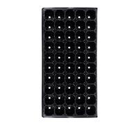 Green Blade 1x 50 Cell Black Seed Tray - Plastic Garden Greenhouse Plant Seedling Growing Planting Potting Germination Propagator Starter Kit