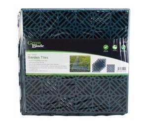 Green Blade 5Pc Garden Tiles - Green