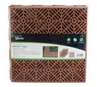 Green Blade 5Pc Garden Tiles - Terracotta