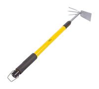 Green Blade Telescopic Carbon Steel Garden Weeder - 66-96Cm - Yellow