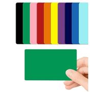 Green Blank PVC Cards Plastic - Pack of 10 by CKB LTD 760 Micron Standard CR80 ID Credit Card Size 86 x 54mm - Printable Ideal for overprinting in Any Desktop ID Card Printers (Green Gloss)