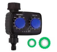 Green Blue Electronic Irrigation Controller | Precise Control for Garden Watering | Adjustable Watering Frequency and Time, Battery Powered | Weatherproof IP55