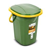 Green Blue GB320 Portable Toilet 19L Mobile Bucket Travel Lightweight Toilet For Hiking Campfire Grill Fishing Festivals Use (Green/Orange)