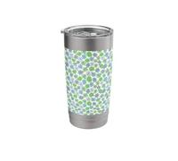 Green & Blue Small Flower Aesthetic Pastel Daisy Pattern Stainless Steel Insulated Tumbler