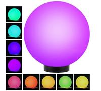 Green Blue Solar LED Light Garden Freestanding Lamp Ball Round White Multicolor (Multicolor 1 pcs - 30cm)