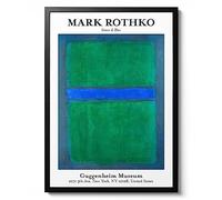 Green & Blue white - Mark Rothko, Fine Art Print, Abstract Expressionist Wall Art, Famous Painting Home Decor, Modern Art Gift Idea, Archival Matte, A4 (Print Only) - 29.7x21cm