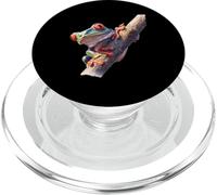 Green Body Tree Frog Rainforest Amphibian Red Eyed Tree Frog PopSockets PopGrip for MagSafe