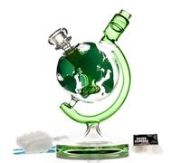 Green Bongs Glass Bong with Tornado percolate,Green Water Bongs with 14.5mm Bong Bowl Height 25cm Weight 400g Glass Pipe for Smoking Hookah Bongs Oil Rig Smoking Pipe Nicotine free