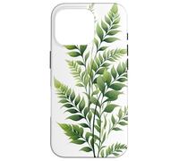 Green botanical fern foliage Case for iPhone 16 Pro