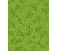 Green Botanical Notebook: nature inspired creative journal. 110 lined pages. soft matte cover