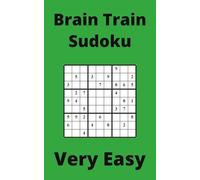 Green Brain Train Sudoku Book, 9x9 Puzzles, 150 Pages, 5x8, Very Easy