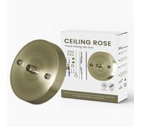 Green Brass Ceiling Rose Pendent Light Fitting 100mm Metal Single Outlet Cover Plate With Accessories For Ceiling And Wall Lamp