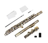 Green Bronze 16 Hole Flute With Comfortable Cupronickel Plated Flute For Bands & Beginners Children's