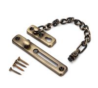 (Green Bronze) Stainless Steel Strong Security Door Chain Solid Home Safety Guard Lock Catch
