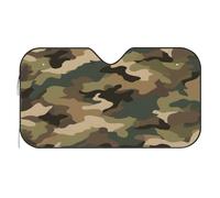 Green Brown Camouflage Camo Car Windscreen Sun Shade Window Sunshade M