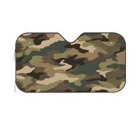 Green Brown Camouflage Camo Car Windscreen Sun Shade Window Sunshade S