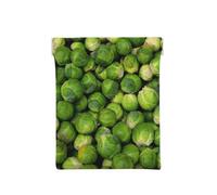 Green Brussel Sprout Print, Squeeze Top Wallet Women Storage Bag Small Coin Purse Change Pouch