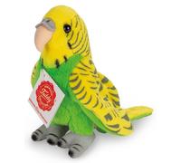 Green Budgerigar / Budgie by Teddy Hermann - plush soft toy bird - 13cm - 94158