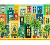 Green Building Jigsaw Puzzles for Adults 1000 Jigsaws Potted Plants Trees 1000 Piece Jigsaw Puzzles for Adults