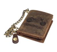 Green Burry 1796-Bike A Wallet, brown, (B/H/T): 9,5 x 12 x 2,5 cm, coin purse