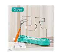 (Green) Buzz Wire Game Collision Electric Shock Maze Touch Game Toy For Family Party