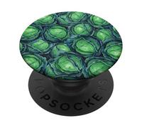 Green Cabbages Hand Painted PopSockets Adhesive PopGrip