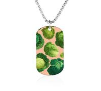 Green Cabbages Pattern Novelty Pendants Necklaces