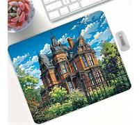 Green Cabin Gaming Mouse Pad, High Precision Smooth Surface with Anti-Fray Stitched Edges, Professional Mouse Mat for Gaming & Esport, Non-Slip Rubber Base, Water Resistant MousePad 30 x 25 cm d0d-408