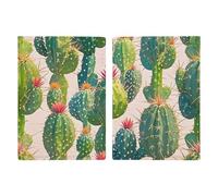 Green Cactus Pattern Passport Holder for Travel PU Leather Passport Wallet Cover Organize Your Passports & Cards