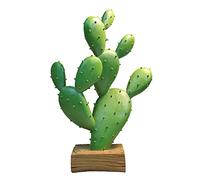 Green Cactus Statue Resin Figurine for Desk & Home Decor, Modern Outdoor Lawn Art Decoration, 20.5cm x 13cm, Ideal for Garden & Patio Accent, Unique Gift Idea