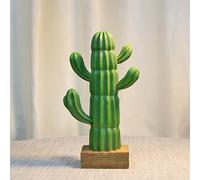 Green Cactus Statue Resin Figurine - Modern Desk Decor & Outdoor Lawn Art, 20.5cm x 13cm - Stylish Home Decoration for Garden & Patio, Unique Gift Idea