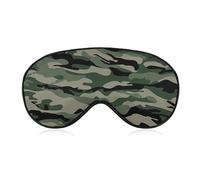 Green Camo Pattern Unisex Light-Blocking Eye Mask Sleep Mask Suitable for Naps at Home, in The Office, and on Airplanes, Style-30
