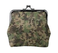 Green camo wallets for women,coin purse for women,small womens wallet,suitable for women,stylish and personalized, Black, One Size, Art Deco