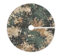 Green Camouflage Decorative Christmas Tree Decorations Round Big Christmas Tree Skirt mat for Kitchen Kitchen Kitchen 4 ft adornos para arbol de Navidad