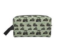 Green Camouflage Tractor Print Toiletry Bag for Men Women, Travel Toiletries Bags Cosmetic Bag, Hanging Toiletry Shaving Bags for Travel Accessories