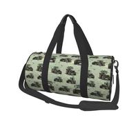 Green Camouflage Tractor Print Travel Duffle Bag, Sports Gym Bags for Women Men, Carry On Weekender Overnight Personal Item Travel Bags