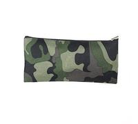 Green Camouflage Zipper Cool Style Pencil Case Office Supplies Student Equipment Pen Bag Holder Organizer Eco-Friendly and Practical Nice and Fashion