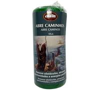 Green Candle Open Paths AUM Fragrances 12x4.8 cm - 170 gr. 16h. - HOSTENATURA